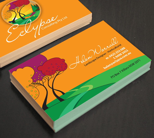 image for multi coloured business card design